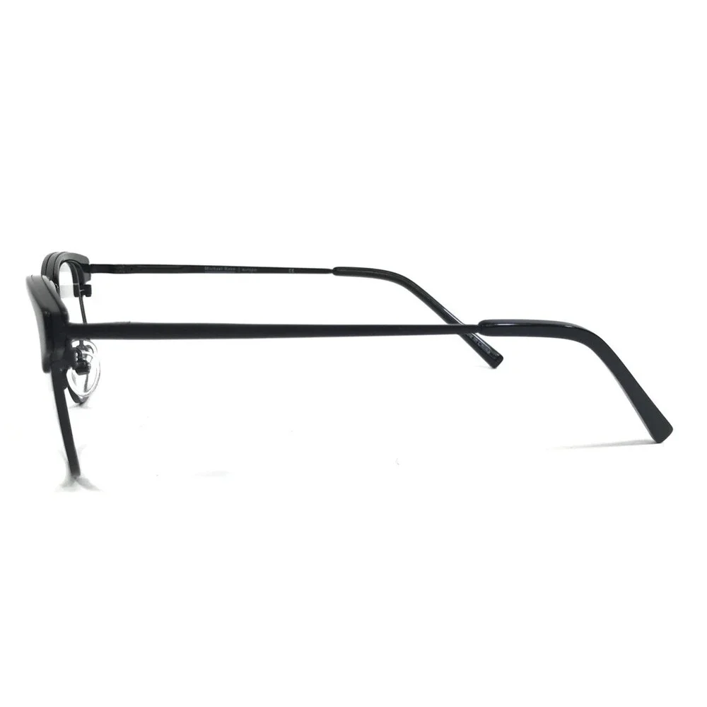 Michael Ryen Eyeglasses Frames MR-350 C1 Shiny Black Square Full Rim 50-19-140